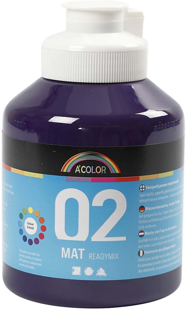 A-Color acrylverf, violet, 02 - matt, 500ml [HOB-32122]